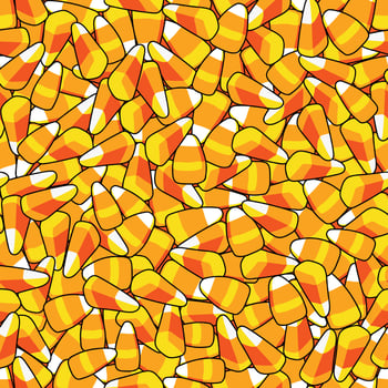 Pile of Candy corn vector seamless pattern