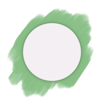 watercolor brush style circle frame png