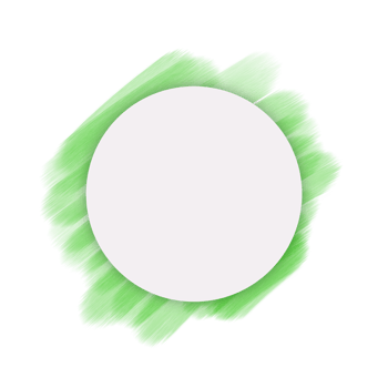 watercolor brush style circle frame png