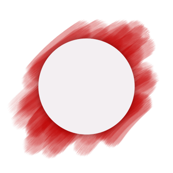 watercolor brush style circle frame png