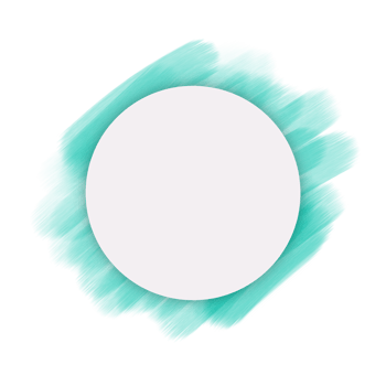 watercolor brush style circle frame png