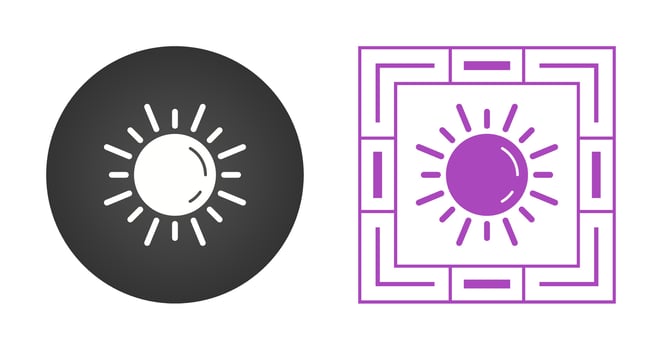 Sun Vector Icon