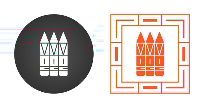Crayons Vector Icon