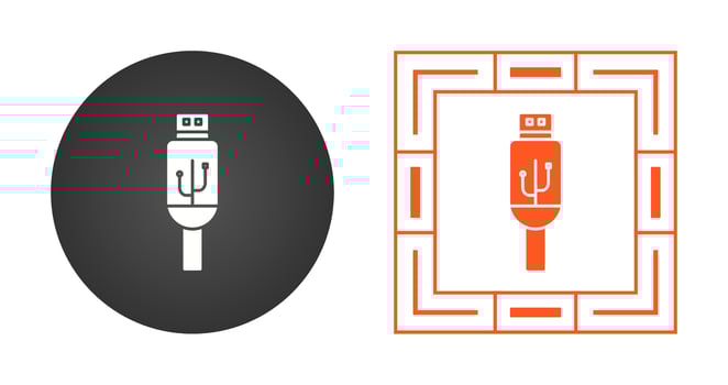 Usb Cable Vector Icon