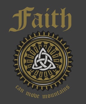 design Christianity for print vector