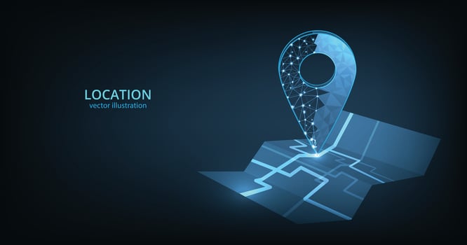 Gps technology background. vector
