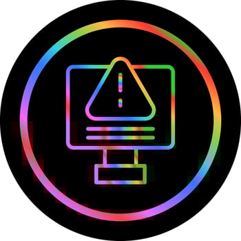 IT System Failure Vector Icon