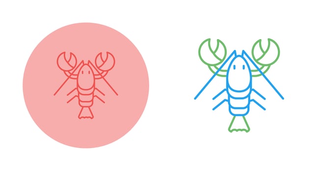Lobster Vector Icon