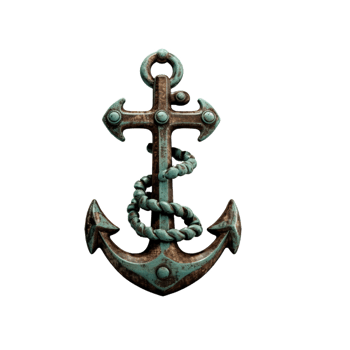 an anchor on a transparent background,AI Generative png