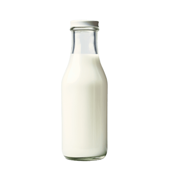 a bottle of milk on a transparent background,AI Generative png