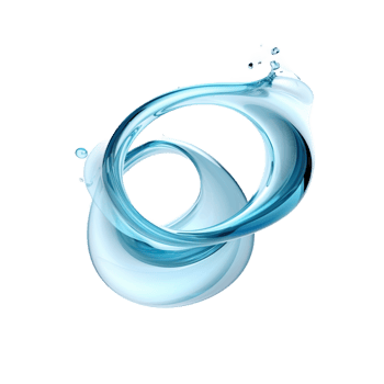 water splash circle on transparent background,AI Generative png