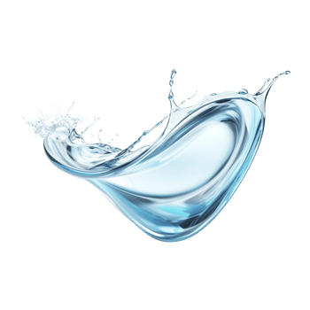 water splash isolated on transparent background,AI Generative png