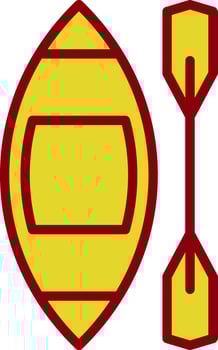 Kayak Vector Icon Design