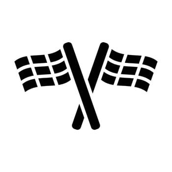 Pit Flag Vector Glyph Icon For Personal And Commercial Use.