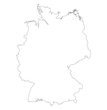 German map in white color png