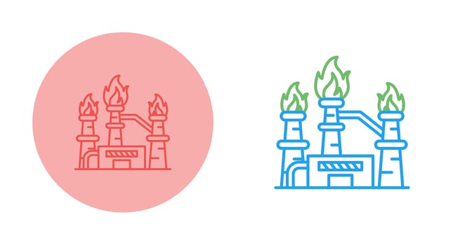 Natural Gas Vector Icon