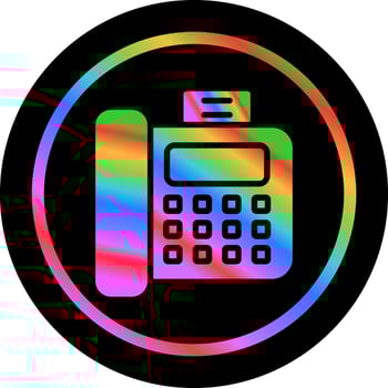 Fax Machine Vector Icon