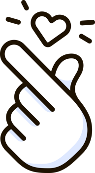 finger heart emoji sticker png