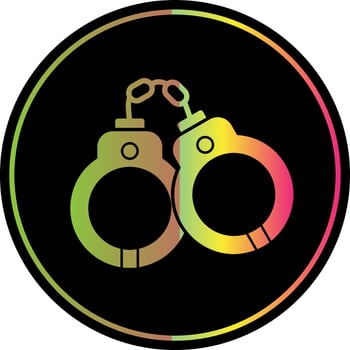 Handcuffs Vector Icon Design