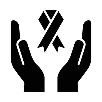 World Aids Vector Glyph Icon For Personal And Commercial Use.
