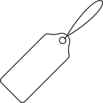 Price tag label line icon png