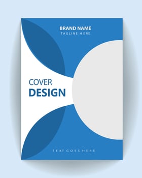 book cover a4 size flyer template. book cover for poster, magazine, corporate, banner add. vector