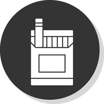 Cigarette Pack Vector Icon Design