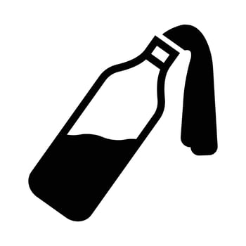 Molotov Vector Glyph Icon For Personal And Commercial Use.