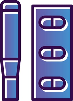 Nicotine Inhaler Vector Icon Design