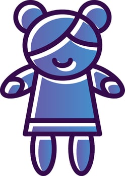 Girl Vector Icon Design