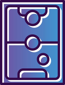 Air Hockey Vector Icon Design