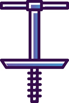 Pogo Stick Vector Icon Design