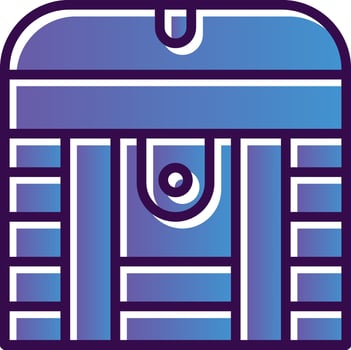 Treasure Chest Vector Icon Design