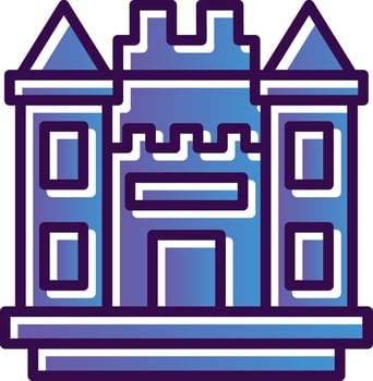 Castle Vector Icon Design