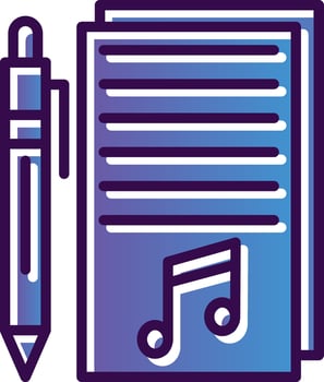 Music Note Vector Icon Design