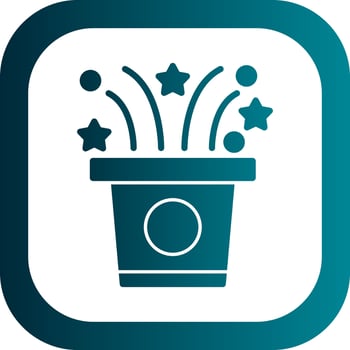 Magic Hat Vector Icon Design