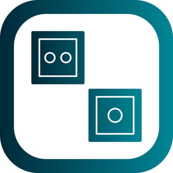 Dice Vector Icon Design