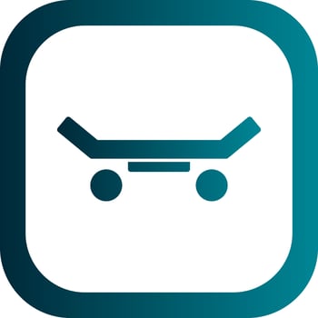 Skateboard Vector Icon Design