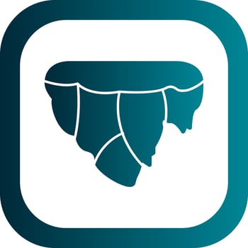 Floating Island Vector Icon Design