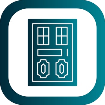 Door Vector Icon Design