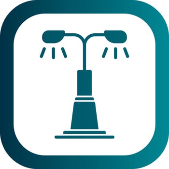 Street Light Vector Icon Design