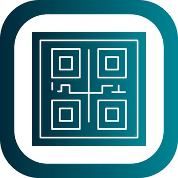 Qr COde Vector Icon Design