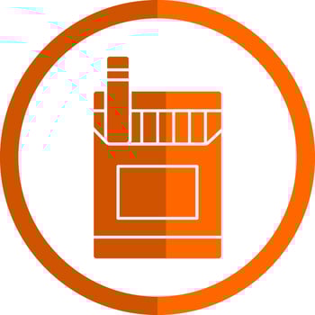 Cigarette Pack Vector Icon Design