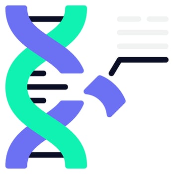 Gene Editing Technology Icon vector