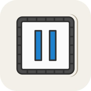 Stop Button Vector Icon Design