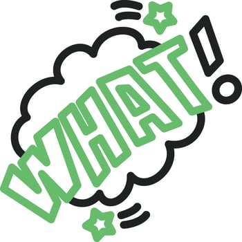 What Bubble Icon Image. vector