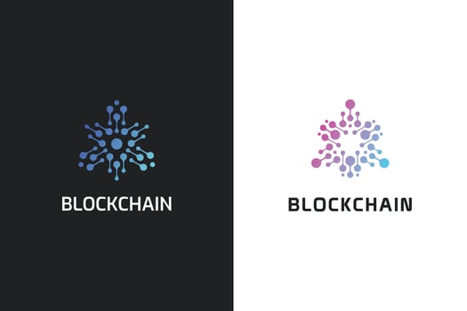 Abstract Digital Cryptocurrency Business Logo vector
