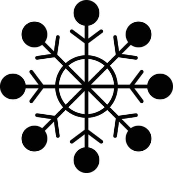 snowflake icon for download vector