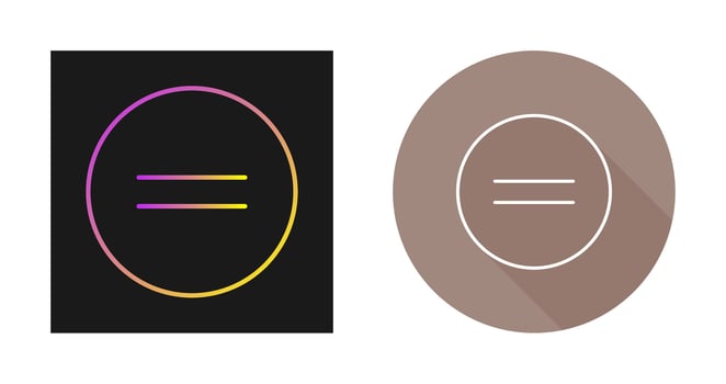 Equal To Vector Icon