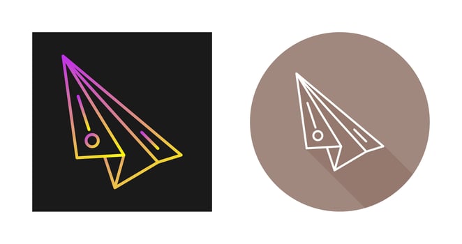 Paper Plane Vector Icon